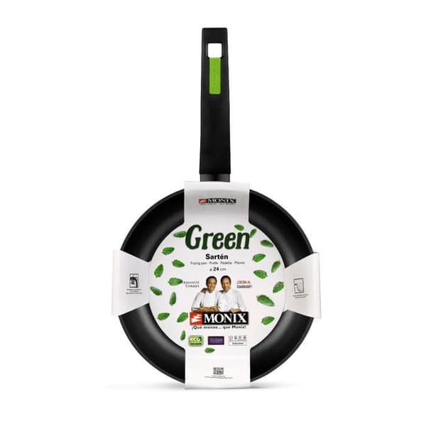 Monix SARTEN GREEN M481218-18 cm, ESPESOR 4 mm, FORJADO ALUMINIUM MED KLIPPET, TODO TYP AV FUEGO + INDUCCION
