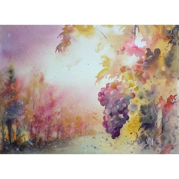 Bloc Aquarelle - CLAIREFONTAINE - Fontän - 26X36Cm - 300G - Satinert Yta