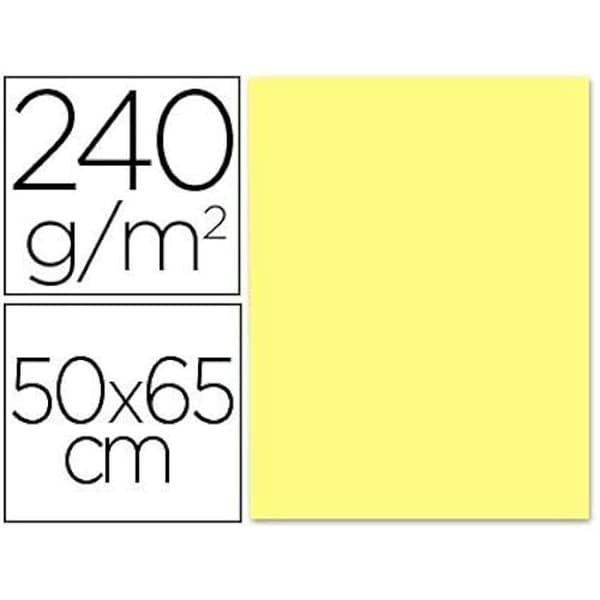 Kartong - LIDERPAPEL - CX76 - Förpackning om 25 - 50 x 65 cm - Medium gul färg