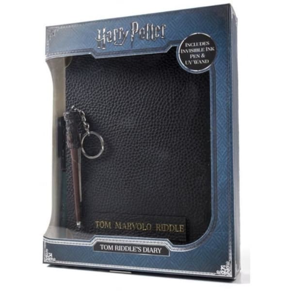 Kit med pappersprodukter - WOW STUFF - Tom Riddle Journal & Osynlig Penna - Svart - Barn - Enkel linje