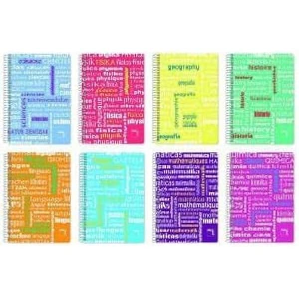 Notebook - PACSA - Gul - 80 paneler - A4 - Blandat