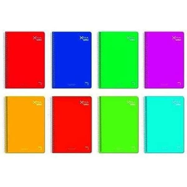 Notebook - PACSA - A4 - 80 paneler - 90 g/m² - 5 enheter - Blandat