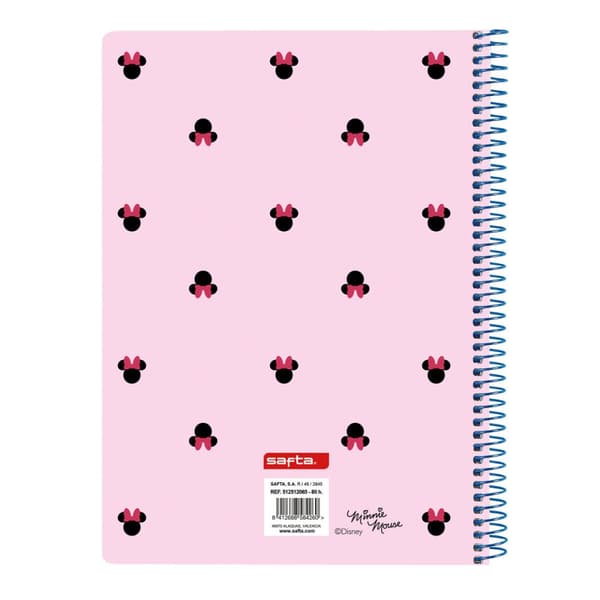 Ringbog Minnie Mouse Naive Pink 80 Ark