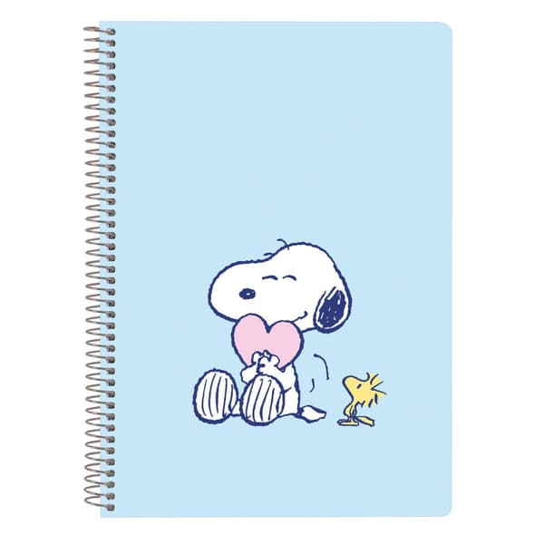 Notesbog Snoopy Love Blå A5 80 Ark