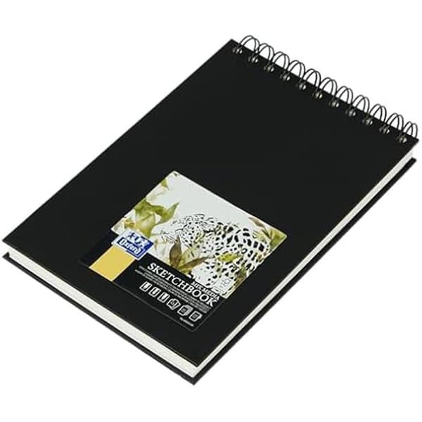 Skissbok - OXFORD - A5 - Hård pärm - 40 blad - 225 g/m² - Svart