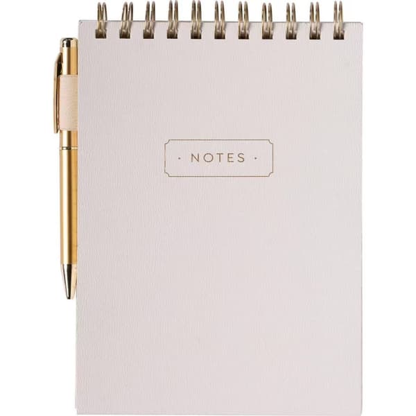 INF Hardcover A5 Spiral Notesbog med Pen, Tyk Linjeret Journal Notesbog