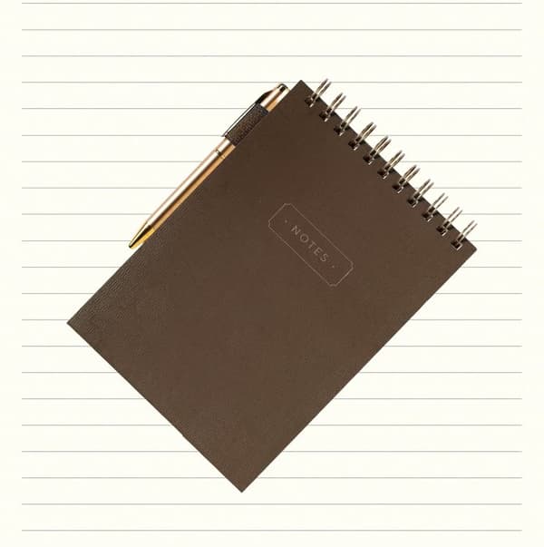INF Hardcover A5 Spiral Notesbog med Pen, Tyk Linjeret Journal Notesbog