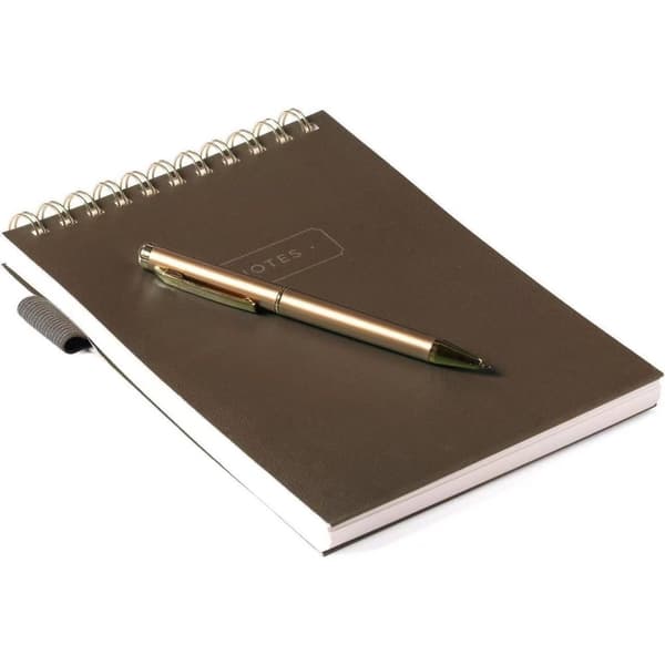 INF Hardcover A5 Spiral Notesbog med Pen, Tyk Linjeret Journal Notesbog