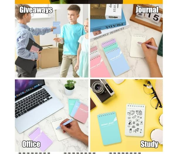 INF Mini Pocket Notebook Set - 9 stk.