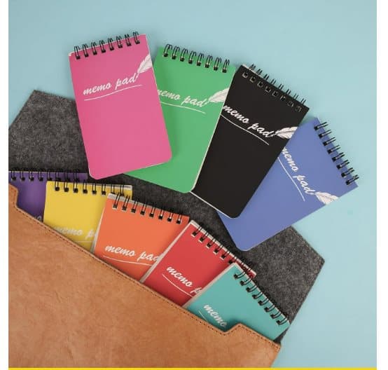 INF Mini Pocket Notebook Set - 9 stk.