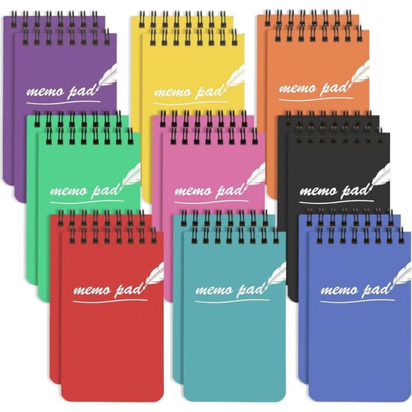 INF Mini Pocket Notebook Set - 9 stk.