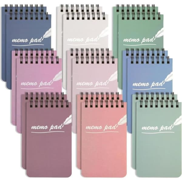 INF Mini Pocket Notebook Set - 9 stk.