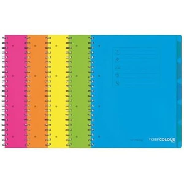 Skolutrustning märke ORNA modell CF5 QUADERNO SPIRALATO FLUOA5 120FG