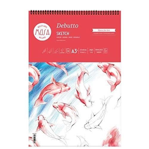 BLOD A DESSIN A4 120 G GRAIN LISSE 70 BLAD 21 X 29,7 CM MUSA MU133