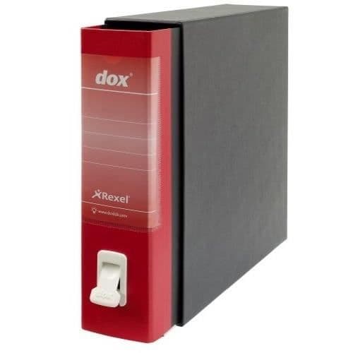 Spakbågsfil - REXEL - DOX 1 Classic - Röd - A4-format