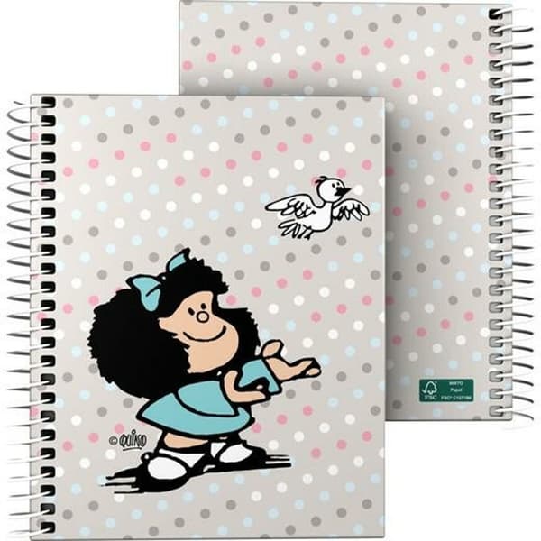 Notesbog Mafalda Bird Multifarvet A6 100 Ark