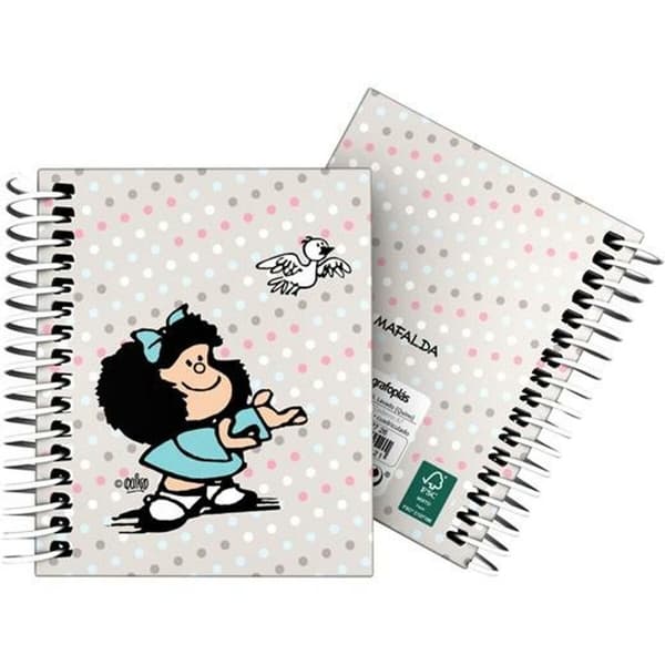 Muistikirja Mafalda Bird Monivärinen A7 100 Levyt