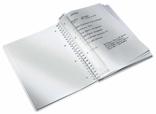 Leitz Notebook - 46370016 -, A4 PP fodrad spiral anteckningsbok, 160 sidor 80g/m, WOW, Gul,
