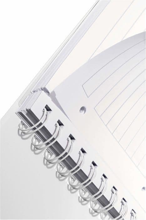 Leitz Notebook - 46370016 -, A4 PP fodrad spiral anteckningsbok, 160 sidor 80g/m, WOW, Gul,