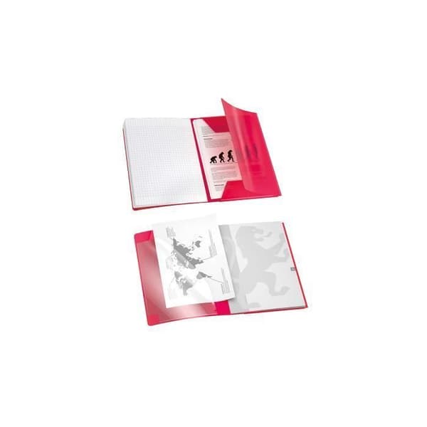 10-pack Easybook häftade skrivblock 24x32cm 48 sidor stora rutor 90g Slumptal färger
