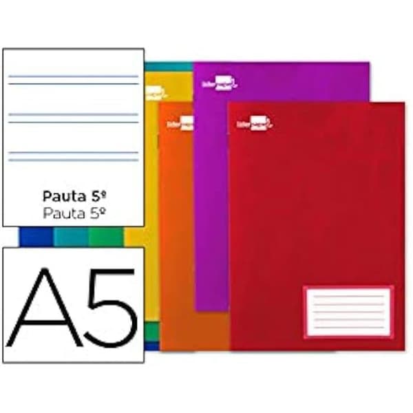 Cahier A5 - LIDERPAPEL - LB08 - Mjuk - 32 Ark