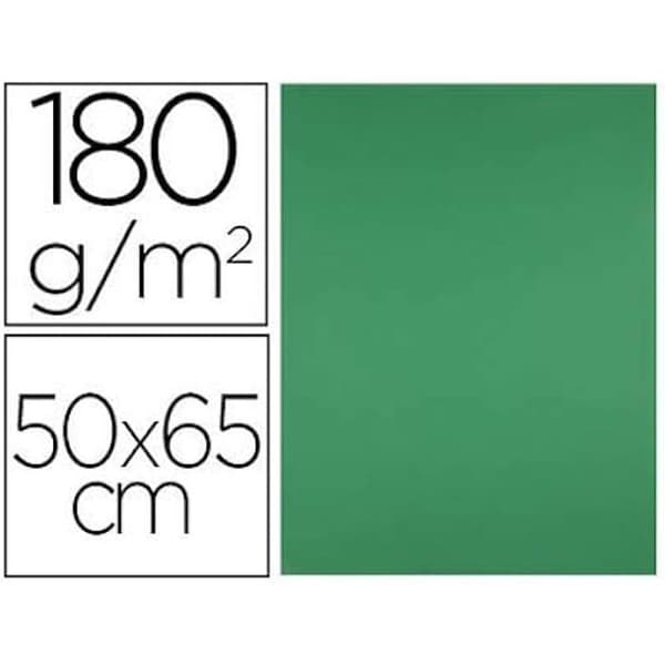 Papper av kartong - LIDERPAPEL - CX73 - Förpackning med 25 - Färg: Grön Jul - Mått: 50 x 65 cm
