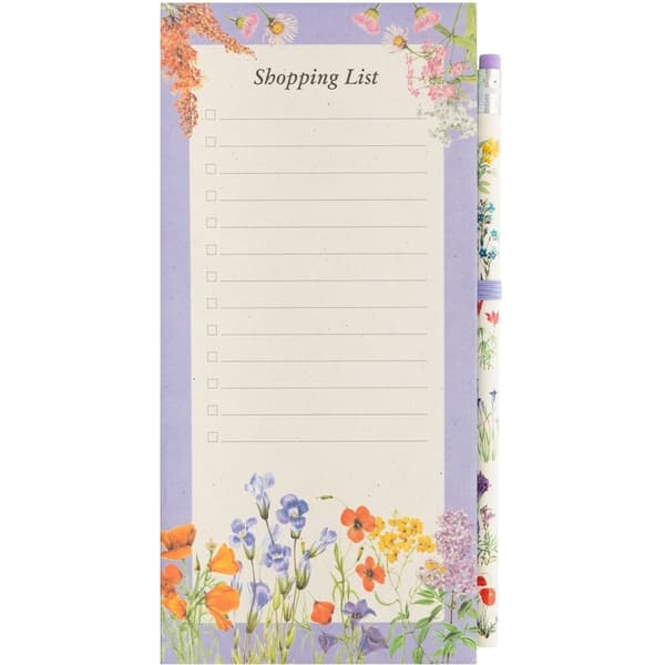 Wild Flowers magnetic notepads