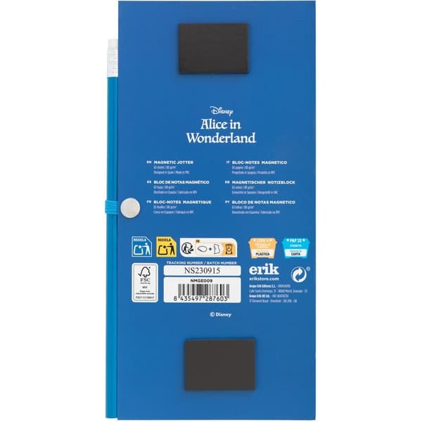 Disney Alice in Wonderland magnetic notepads