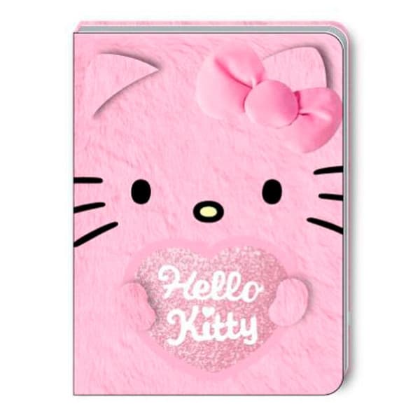 Hello Kitty plush notebook