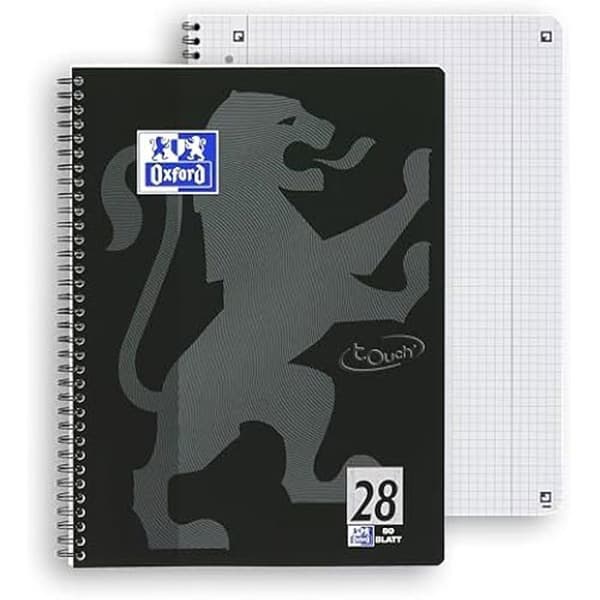 Cahier A4 - OXFORD - Touch - 80 ark - Rutnät - Mjuk omslag