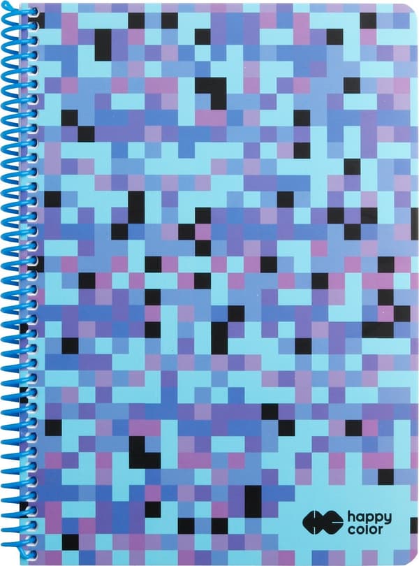 A4 80k firkantet notesbog PIXI blå Happy Color 6395