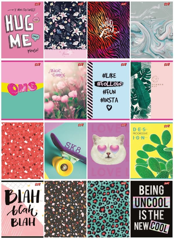 Notebook A5 60k line mix pige Unipap