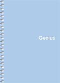 Miniatyrbillede 4 af 4: Genius Mini A6 spiral notesbog 80k firkantet