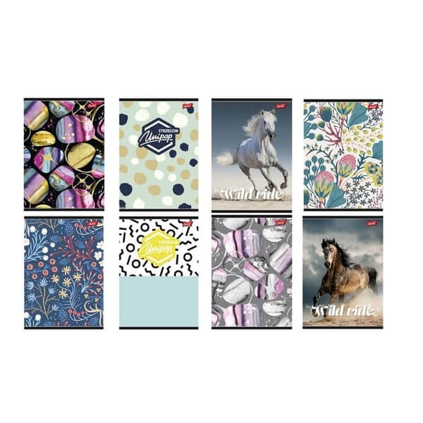 Notebook A5 96k grid mix pige Unipap
