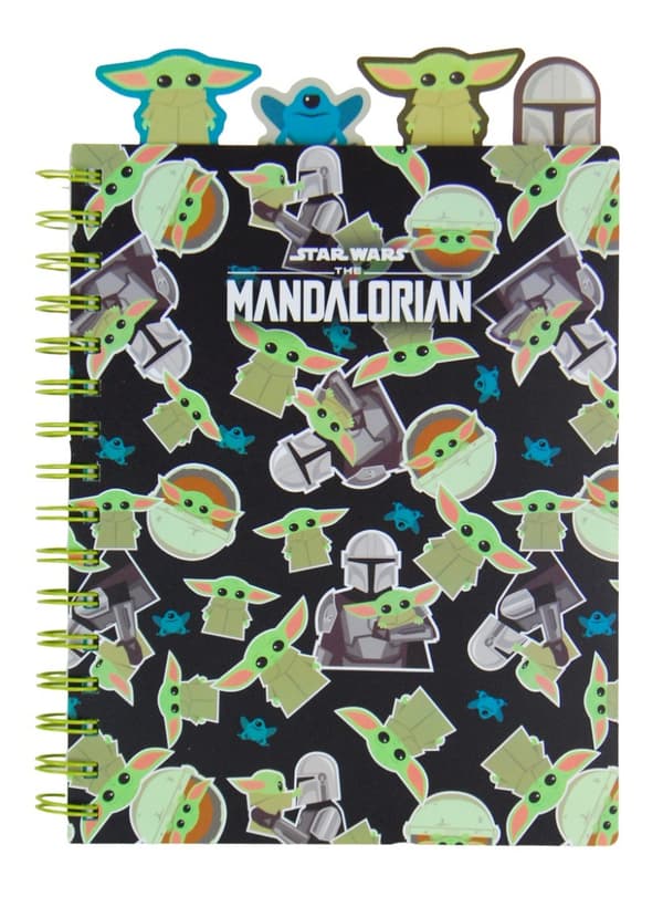 A5 100k firkantet notesbog med faner Star Wars Mandalorian CoolPack
