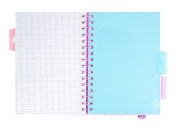 Notesbog med bogmærker A5 100k gitter PASTEL Astra
