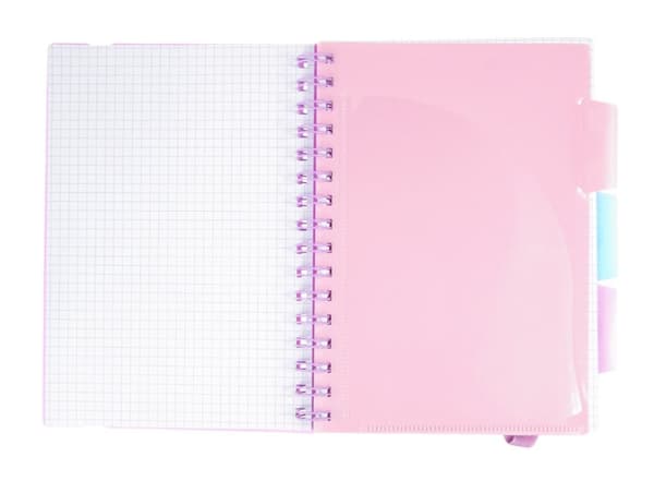 Notesbog med bogmærker A5 100k gitter PASTEL Astra