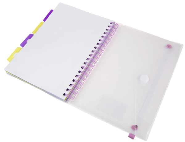 Notesbog med bogmærker B5 100k gitter OMBRE Astra
