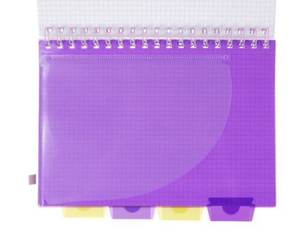 Notesbog med bogmærker B5 100k gitter OMBRE Astra