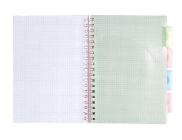 Notesbog med bogmærker B5 100k gitter OMBRE Astra