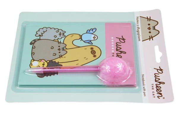 Pusheen 40k notesbog med pen