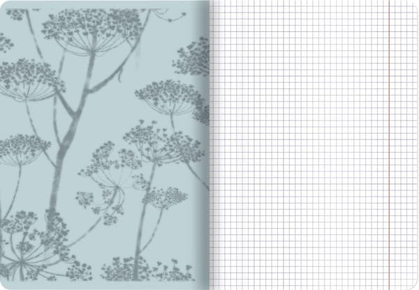 Notebook A4 60k firkantet Blomster lak Top2000