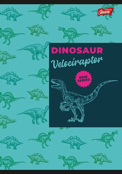 Notebook A5 16k gitter Dinosaur Unipap