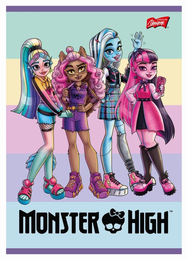 Kannettava A5 16k neliö Monster High Unipap