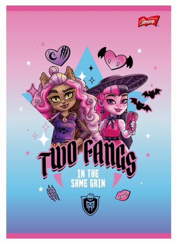 Kannettava A5 16k neliö Monster High Unipap
