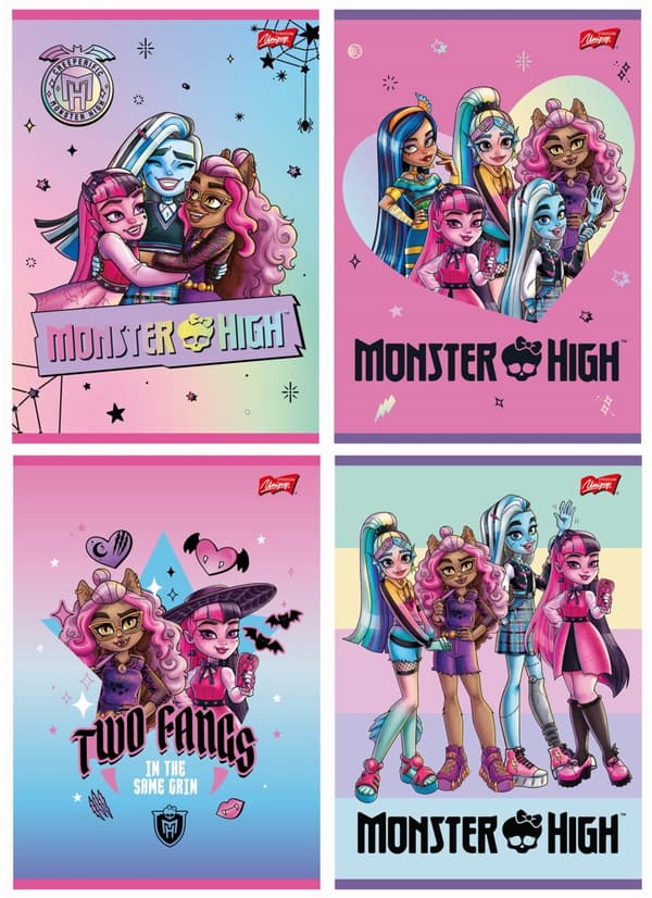 Kannettava A5 16k neliö Monster High Unipap