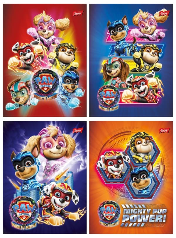 Muistikirja A5 16k neliö Paw Patrol Unipap