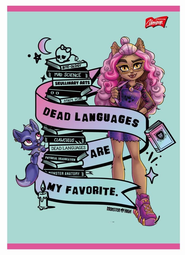 Notebook A5 32k gitter pige Monster High Unipap