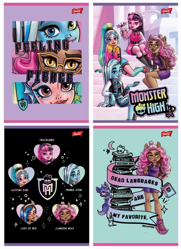 Notebook A5 32k gitter pige Monster High Unipap