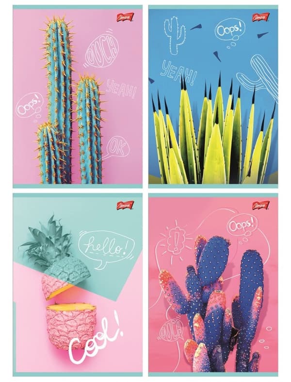Notebook A5 60k gitter Soft Touch Cacti Unipap